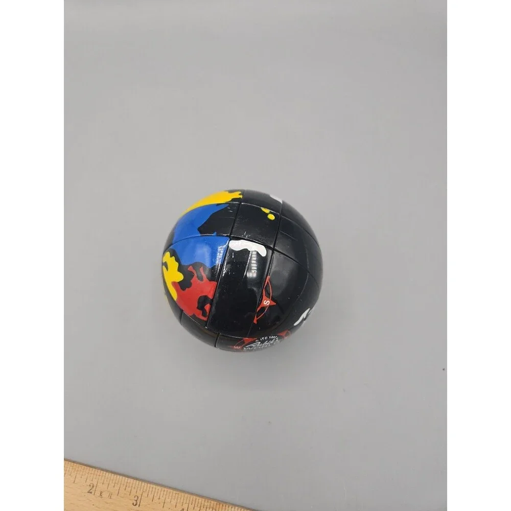 Vintage 1982 Rubik’s World Puzzle Globe Sphere Toy Hong Kong Cube - No Stand